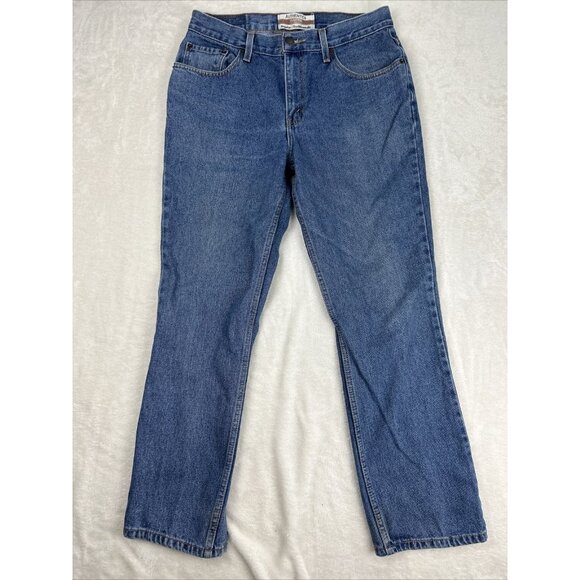 Men's Levi Strauss & Co Signature Authentics Loose Fit Blue Jeans Size 33 X 30 - Picture 1 of 10